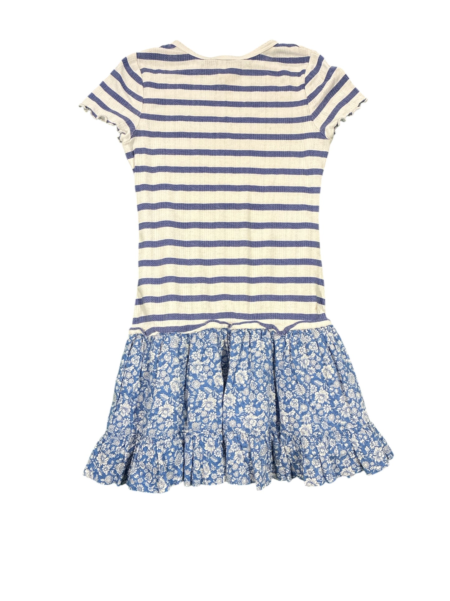 Polo Striped Pointelle-Knit Cotton Dress Size 7