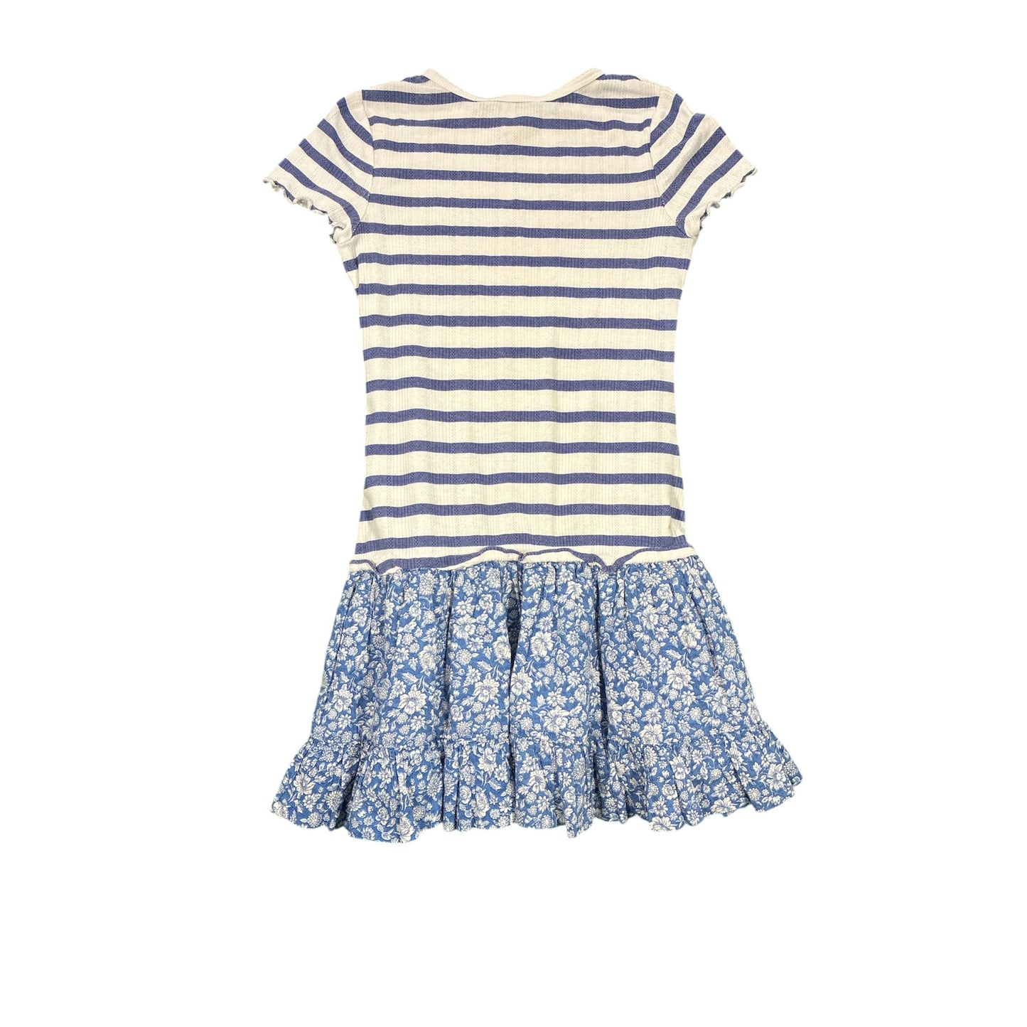 Polo Striped Pointelle-Knit Cotton Dress Size 7