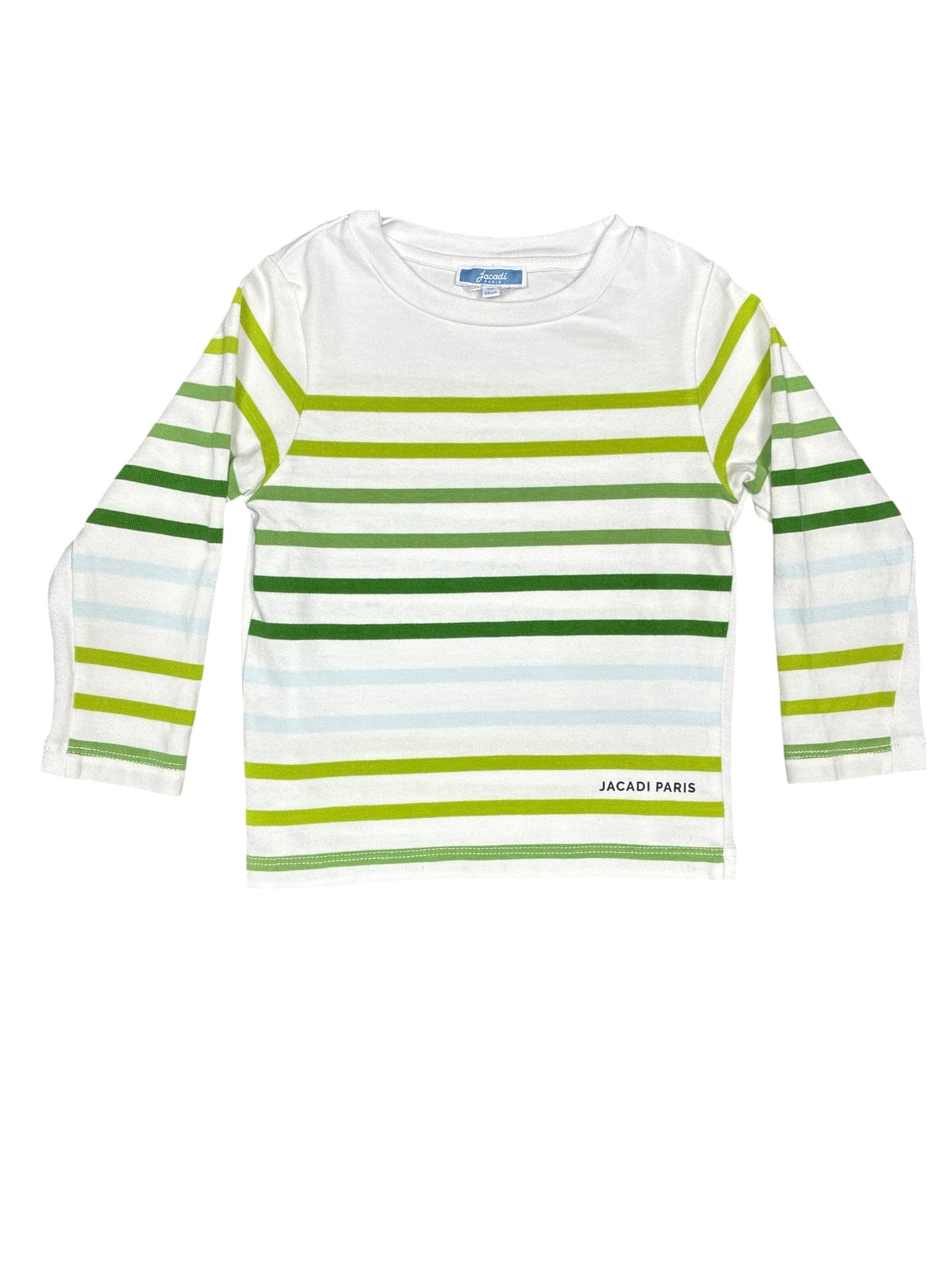Jacadi Green Stripe Shirt Size 3