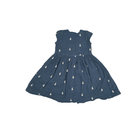 Pink Chicken Navy Blue Dress Kids Size 6