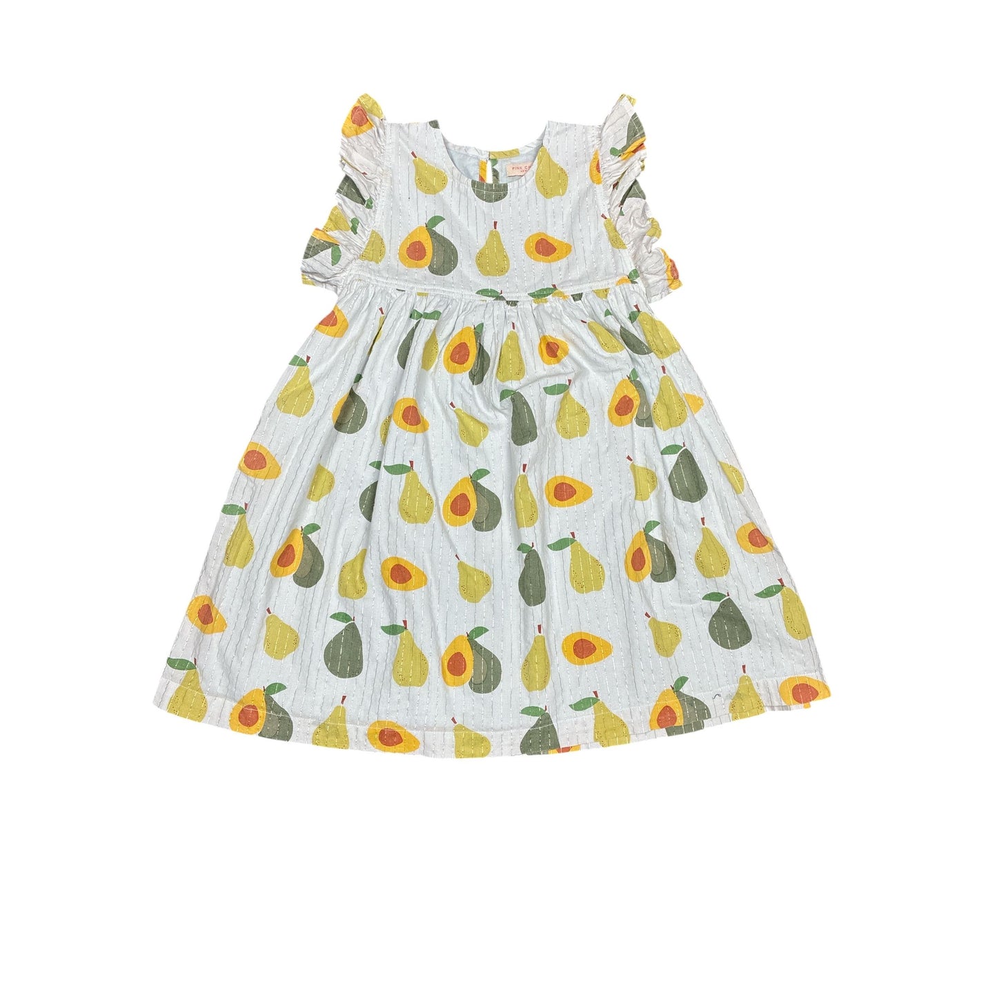Pink Chicken Avocado Dress Kids Size 6