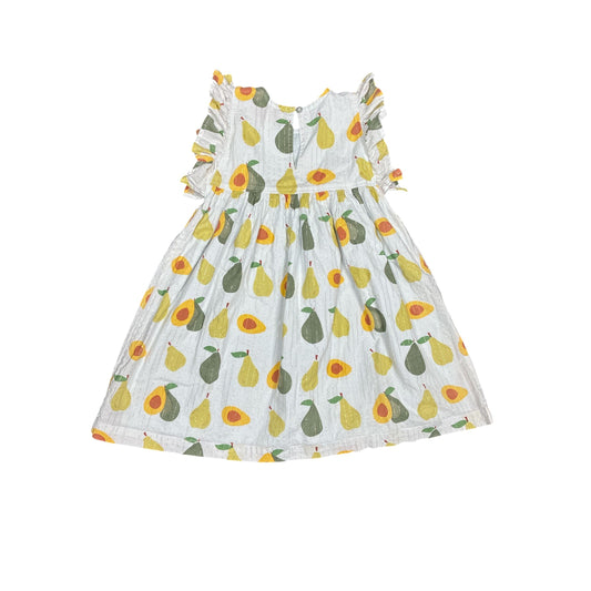 Pink Chicken Avocado Dress Kids Size 6