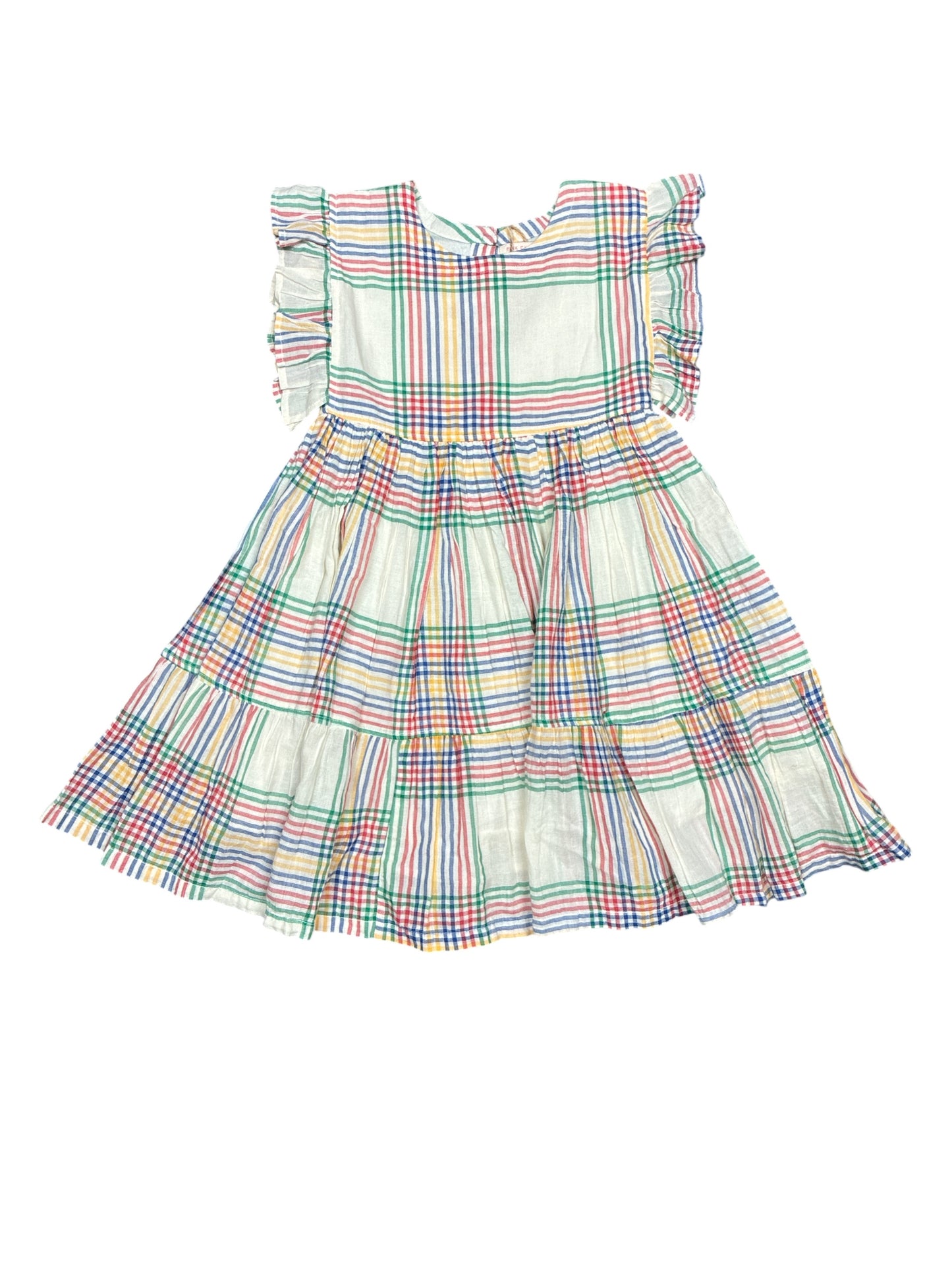 Pink Chicken Checkered Dress Kids Size 6 New w/No Tag