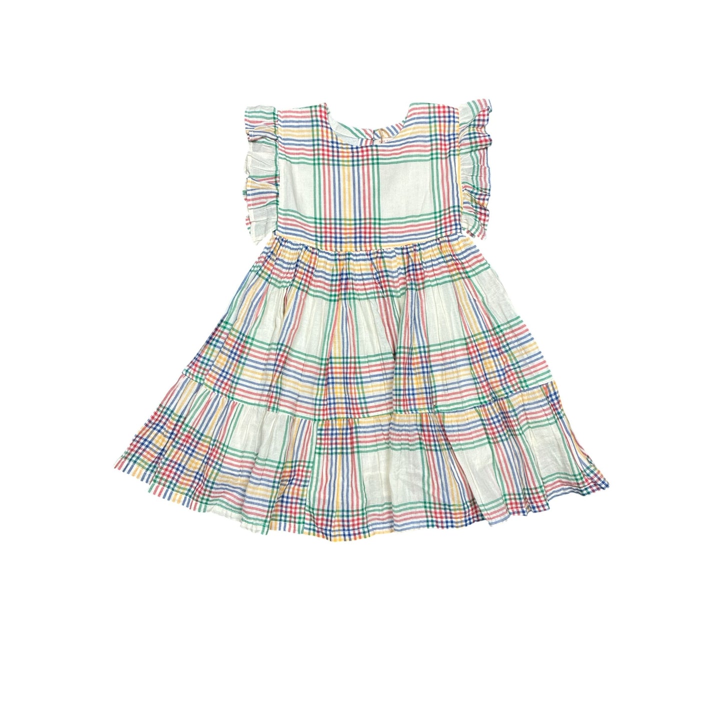 Pink Chicken Checkered Dress Kids Size 6 New w/No Tag