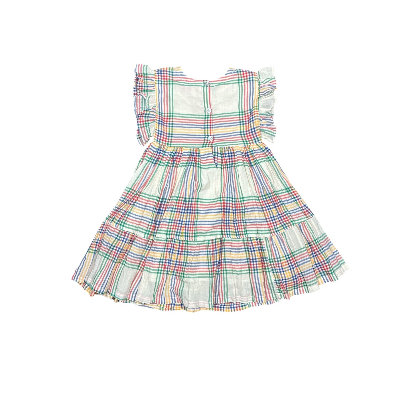 Pink Chicken Checkered Dress Kids Size 6 New w/No Tag