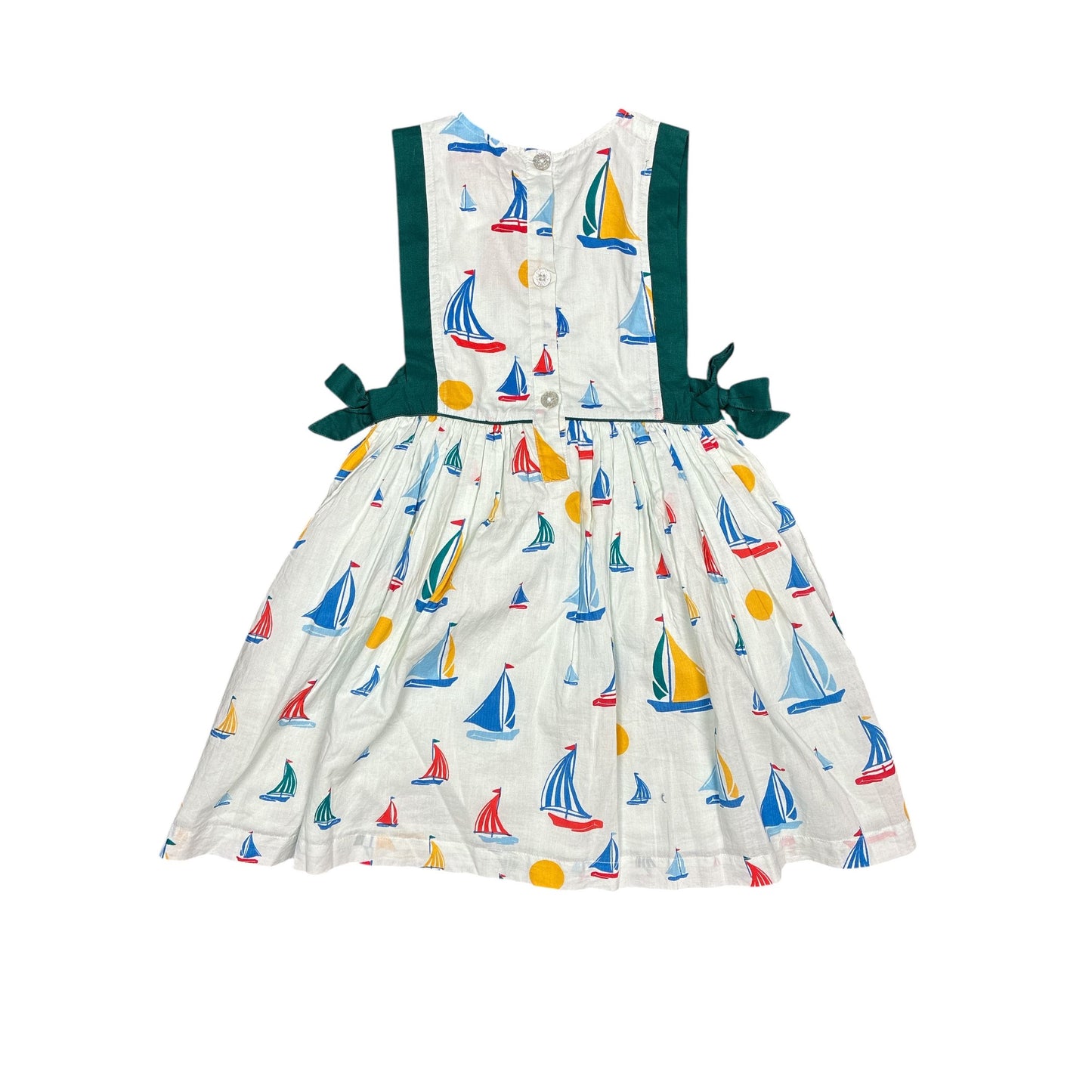 Pink Chicken Sailboat Dress Kids Size 7 New w/out Tag