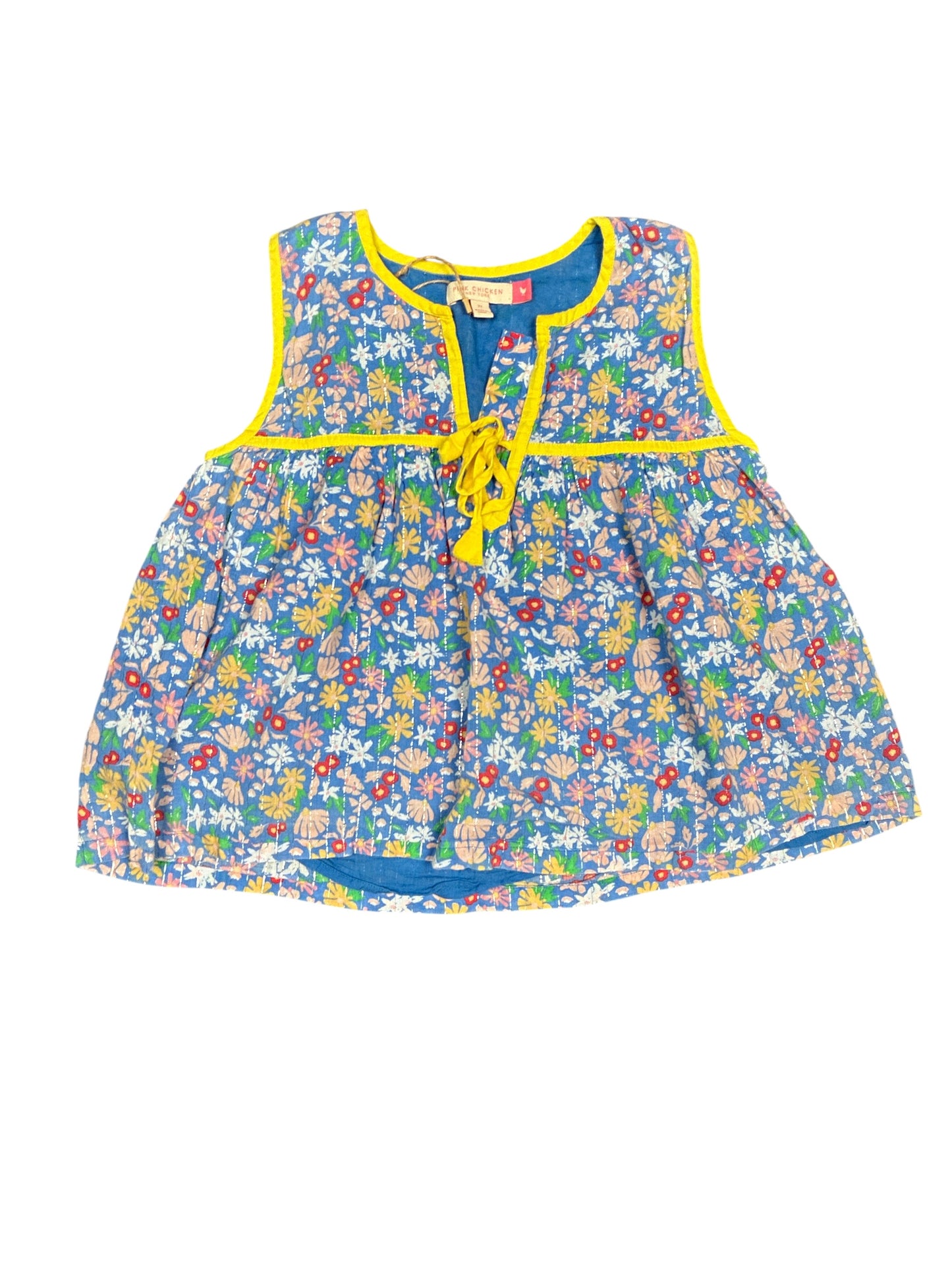Pink Chicken Flower Top Size 7
