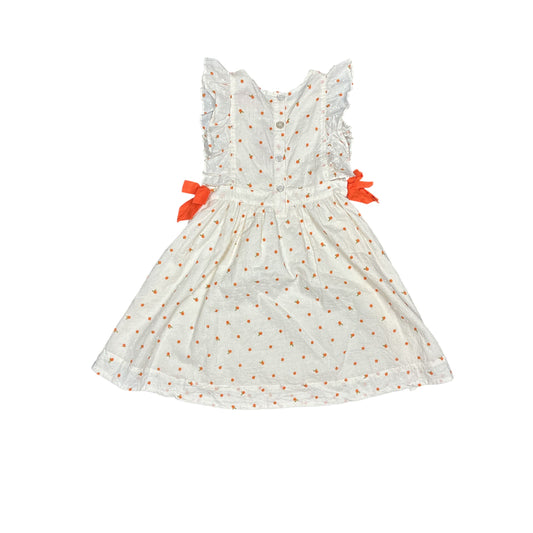 Pink Chicken Orange Fruit Dress Kids Size 6 New w/No Tag