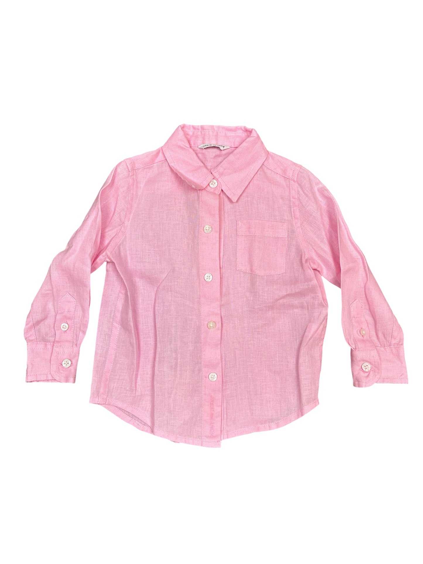 Janie and Jack Linen Shirt Size 12-18 Months