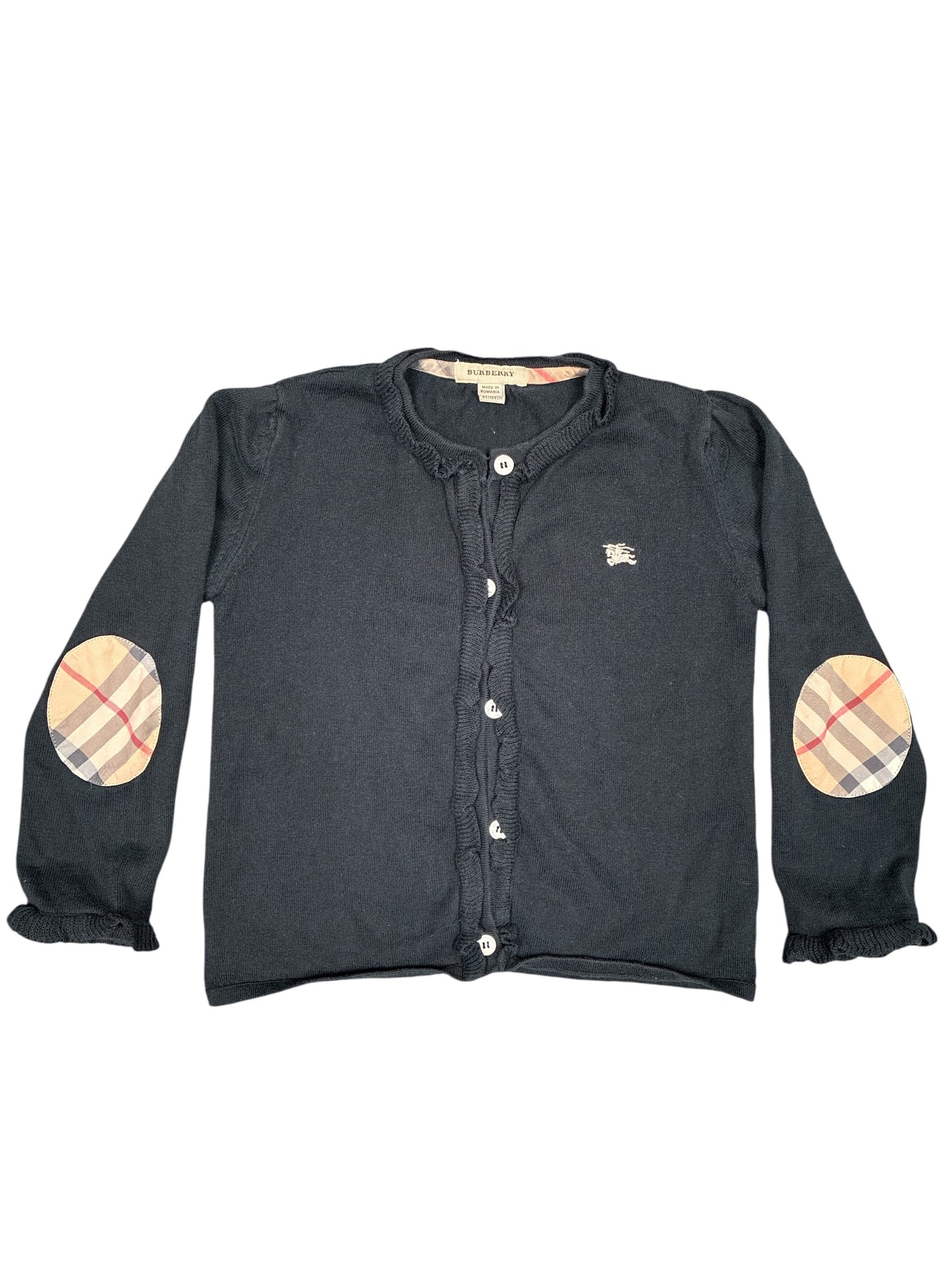 Burberry Girls Black Cardigan Size 4
