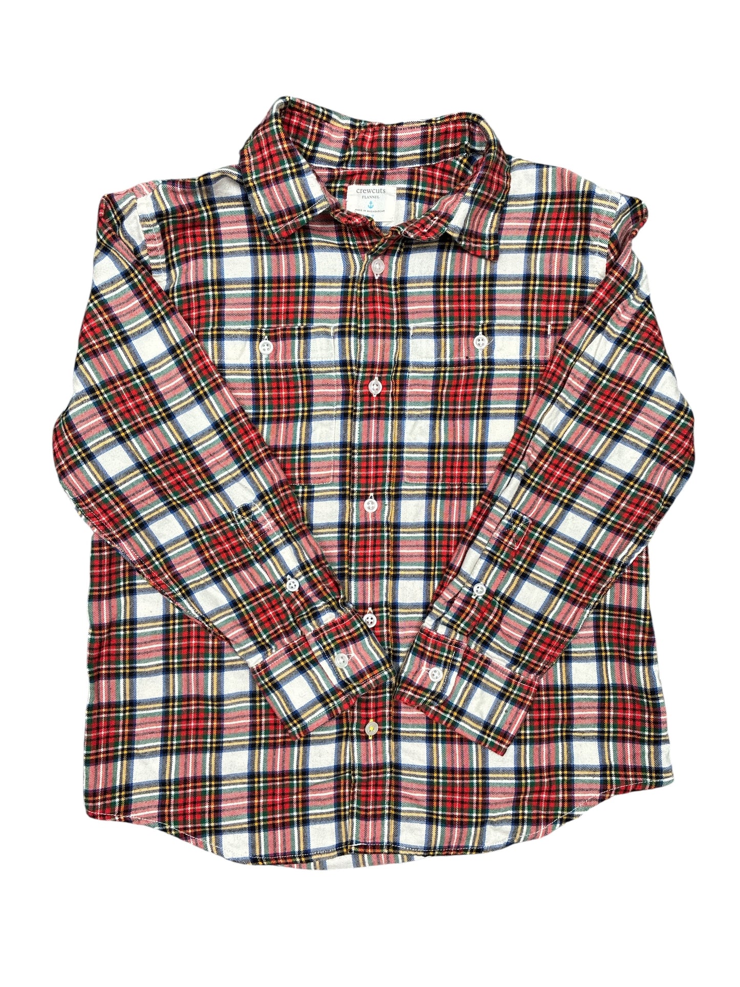 Crewcuts Boys Plaid Shirt Size 6-7