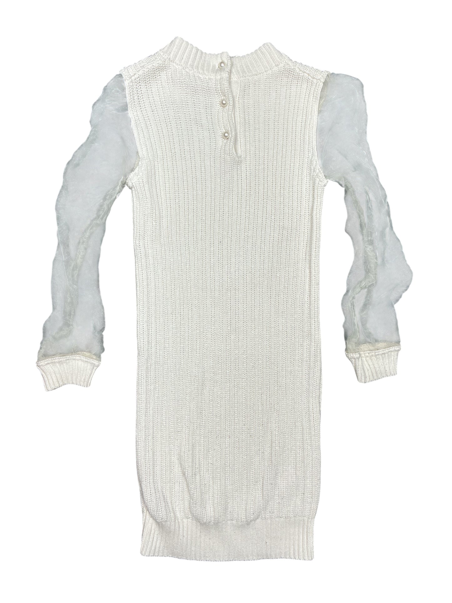 Janie and Jack White Sweater Dress Size 7