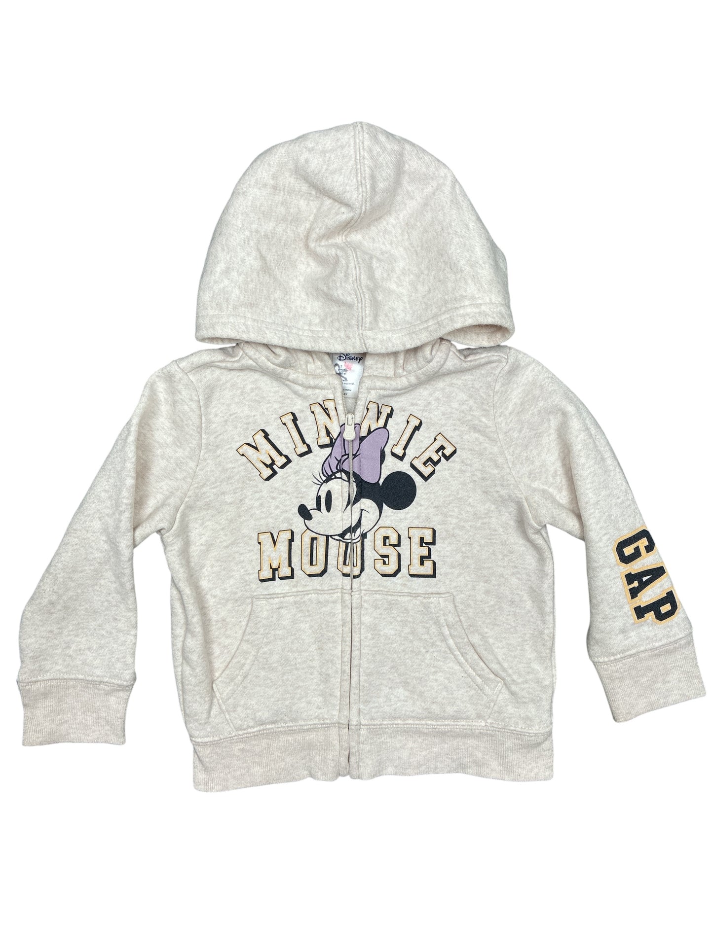 Gap Disney Minnie Zip-Up Hoodie Size 2