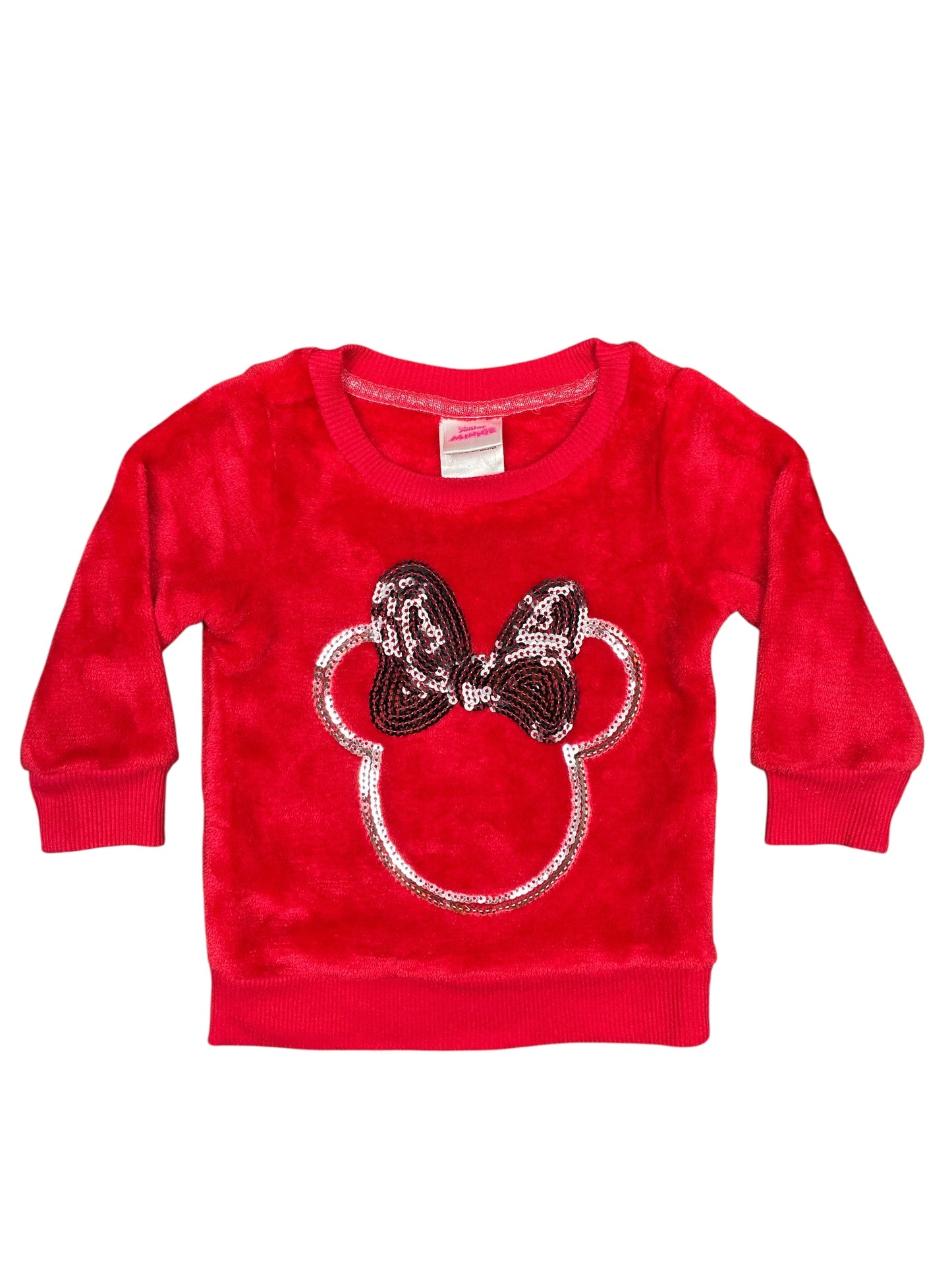 Disney Minnie Fuzzy Sweatshirt size 12 Months