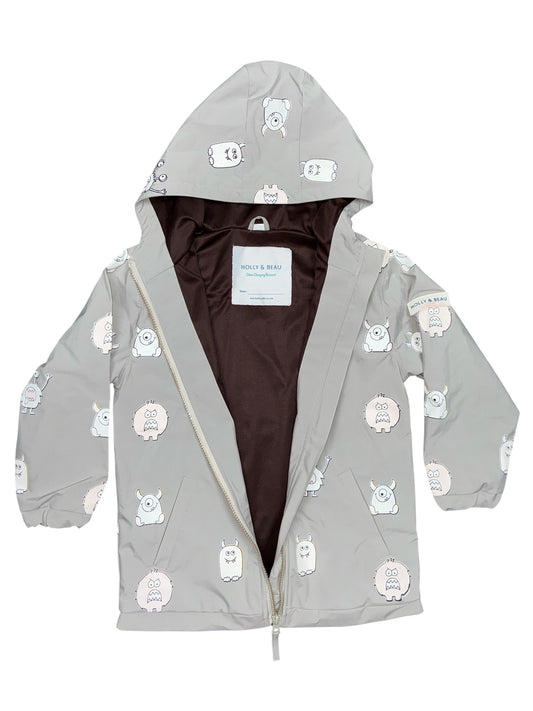 Holly & Beau Monster Color Changing Raincoat Size 5-6