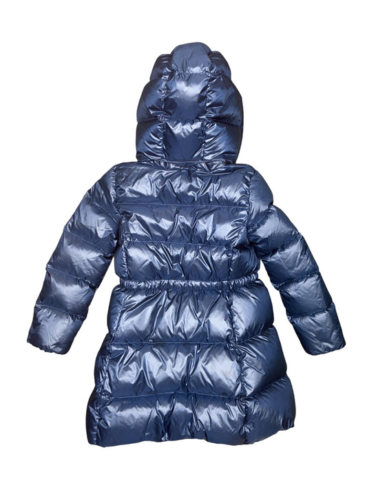 Polo Down Hooded Long Jacket Size 7 (S)