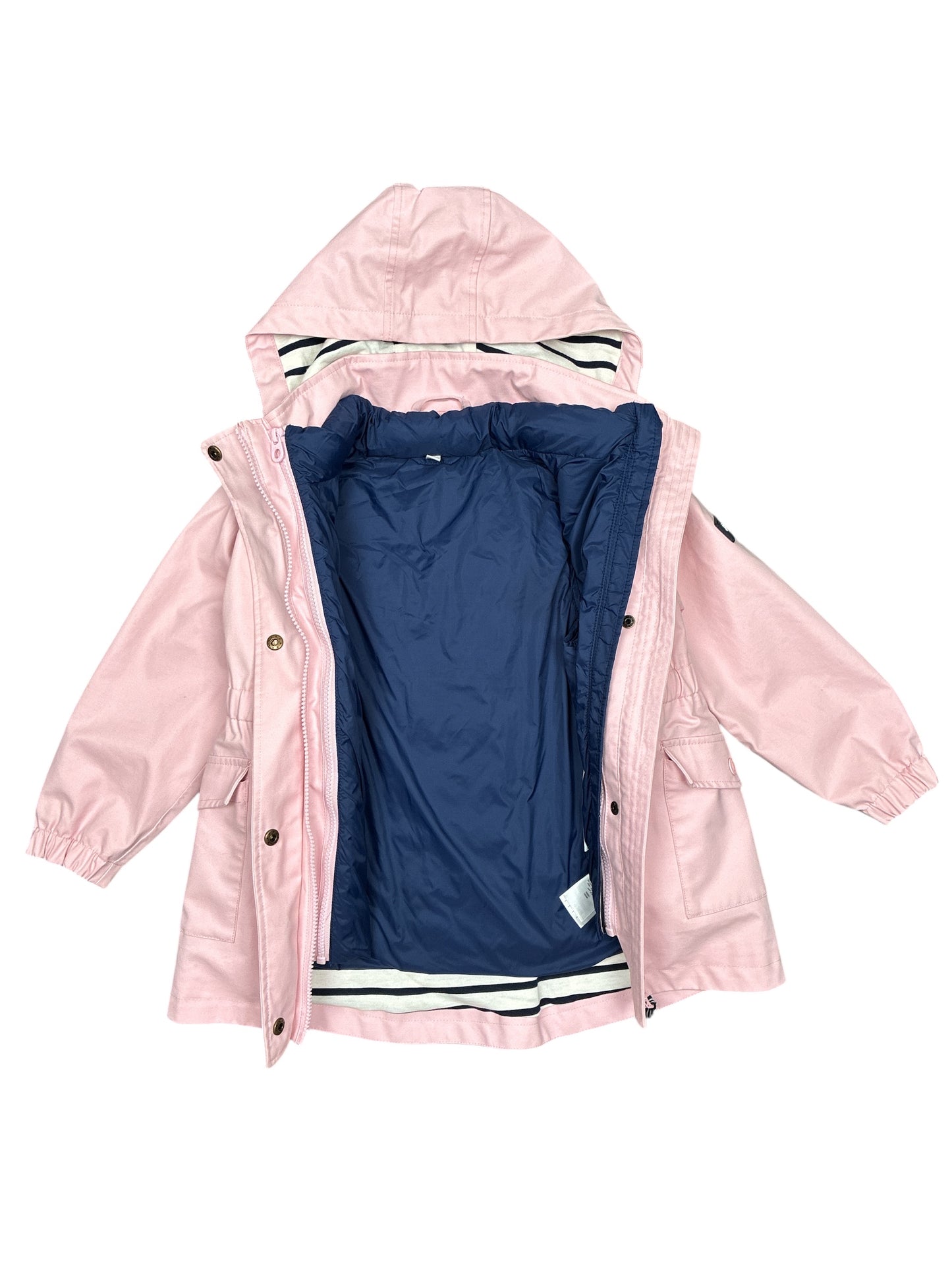 Joules 3-1 Girls Hooded Jacket With Removable Puffer Vest Size 7