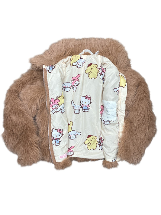H&M X Hello Kitty Fluffy Jacket Size 8-10