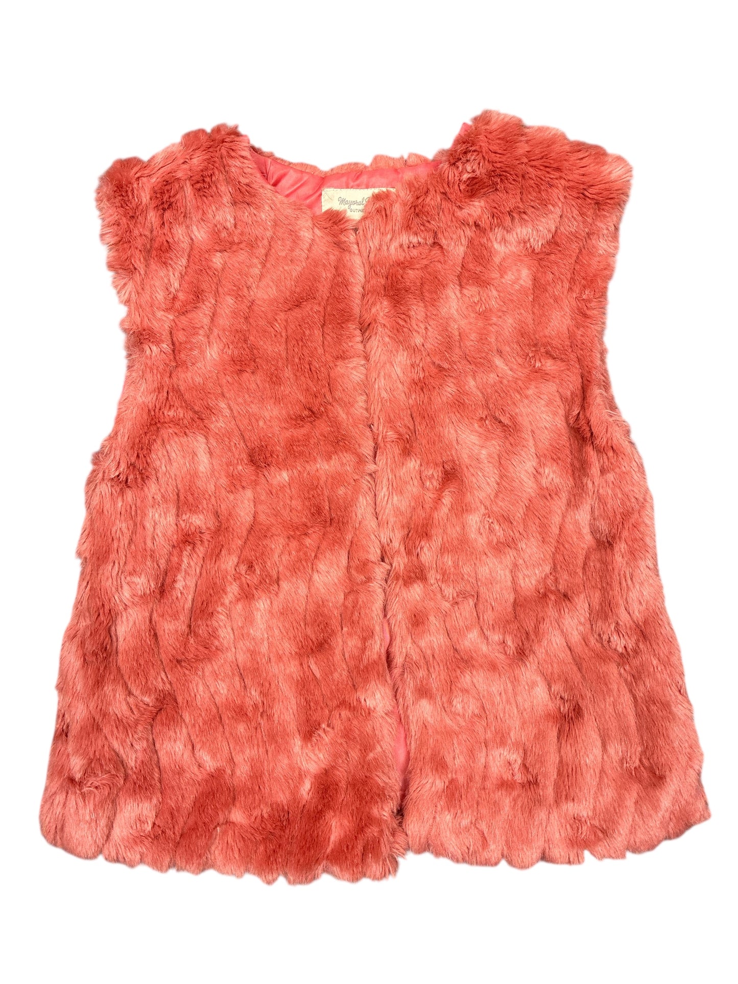 Mayoral Faux Fur Vest Size 7