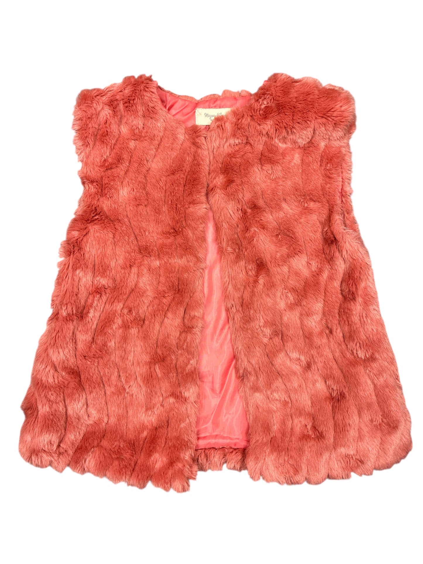 Mayoral Faux Fur Vest Size 7