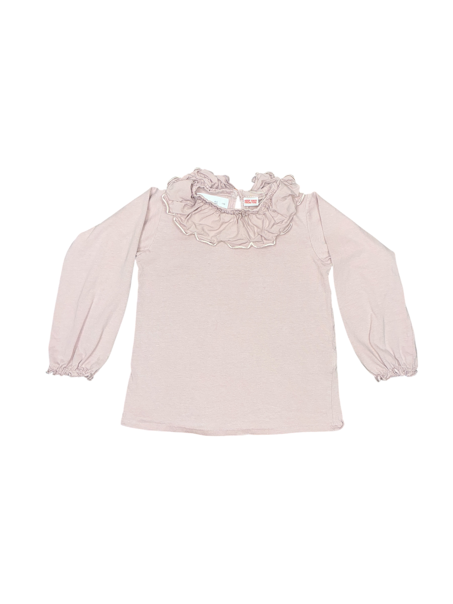 Zara Long Sleeve Raffle Collar Size 4-5