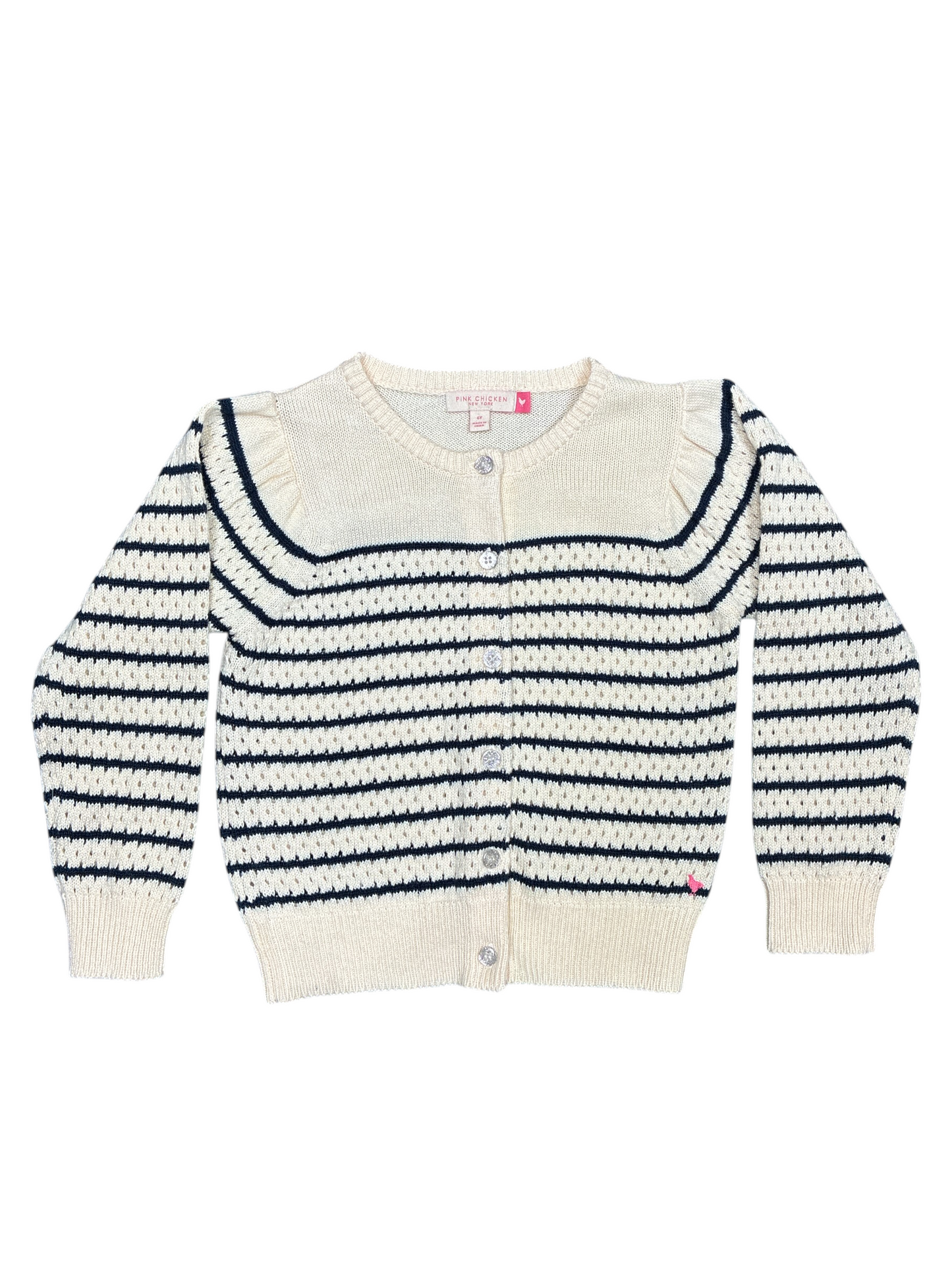 Pink Chicken Cardigan Size 6