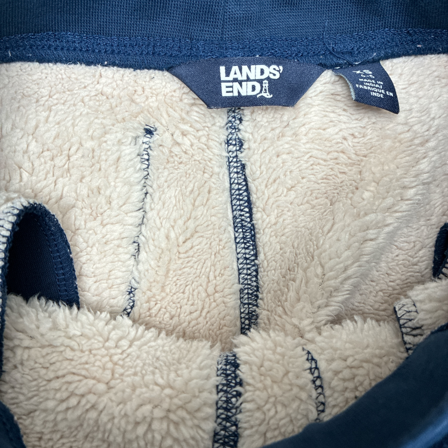 Lands' End Fleece Lined Sweatpants Size 4-5