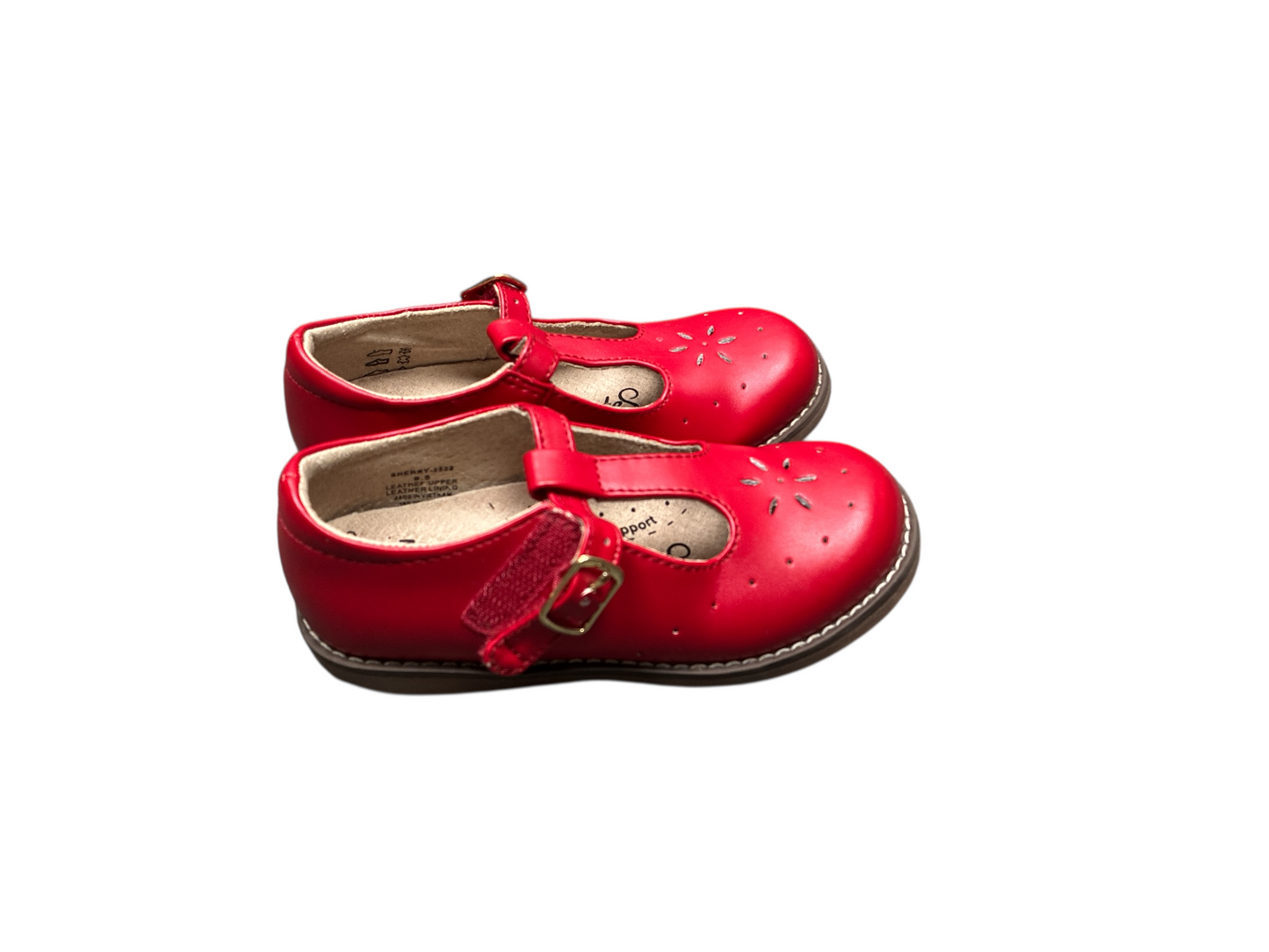 Footmates Red T-Bar Mary Jane Size 9.5