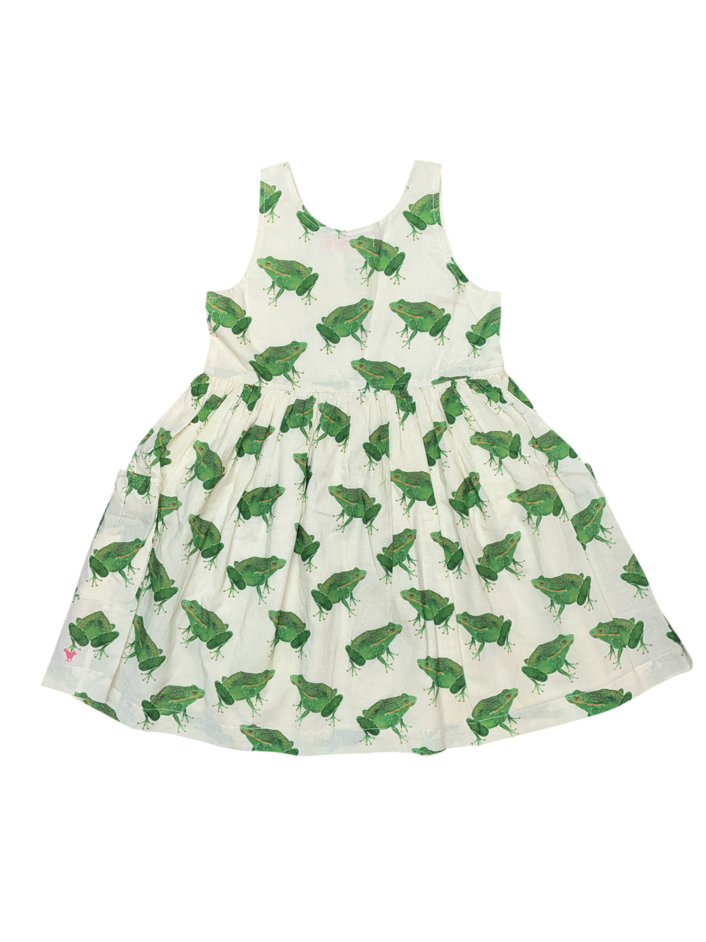 Pink Chicken Frog Print Dress Size 6 - New with No Tag