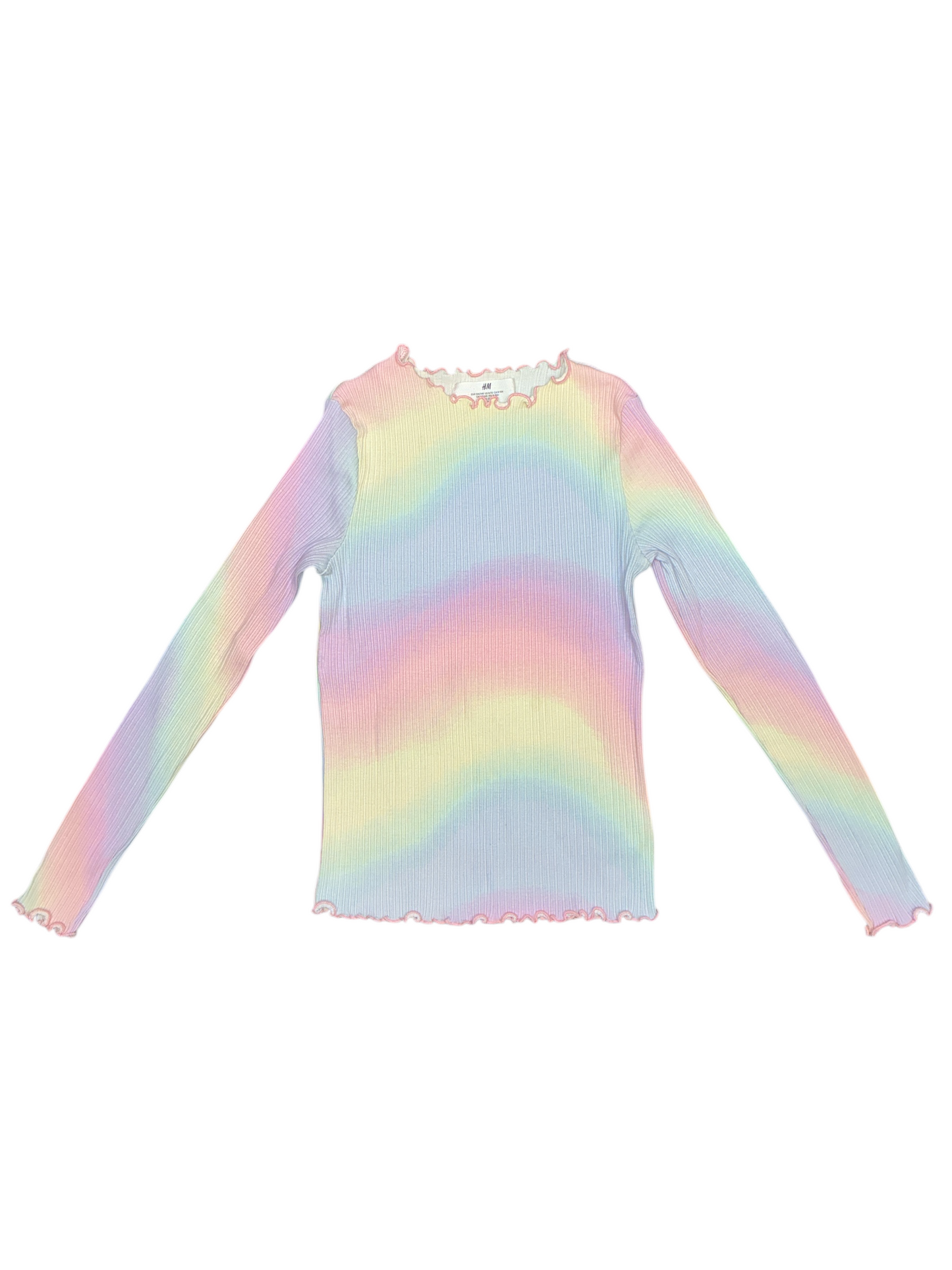 H&M Ribbed Long Sleeve Top Size 8/10