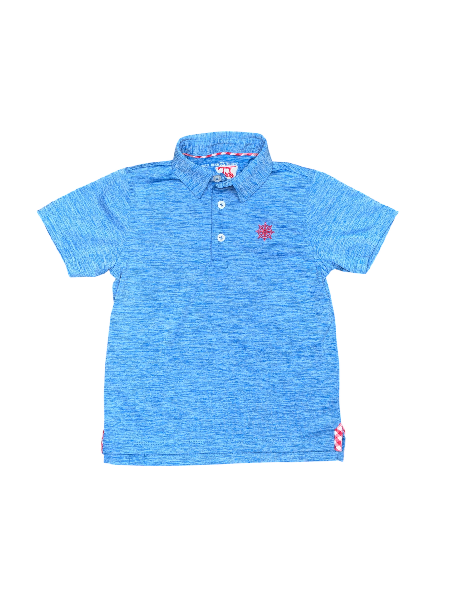 Bald Head Blues Light Blue Polo Shirt Size 6