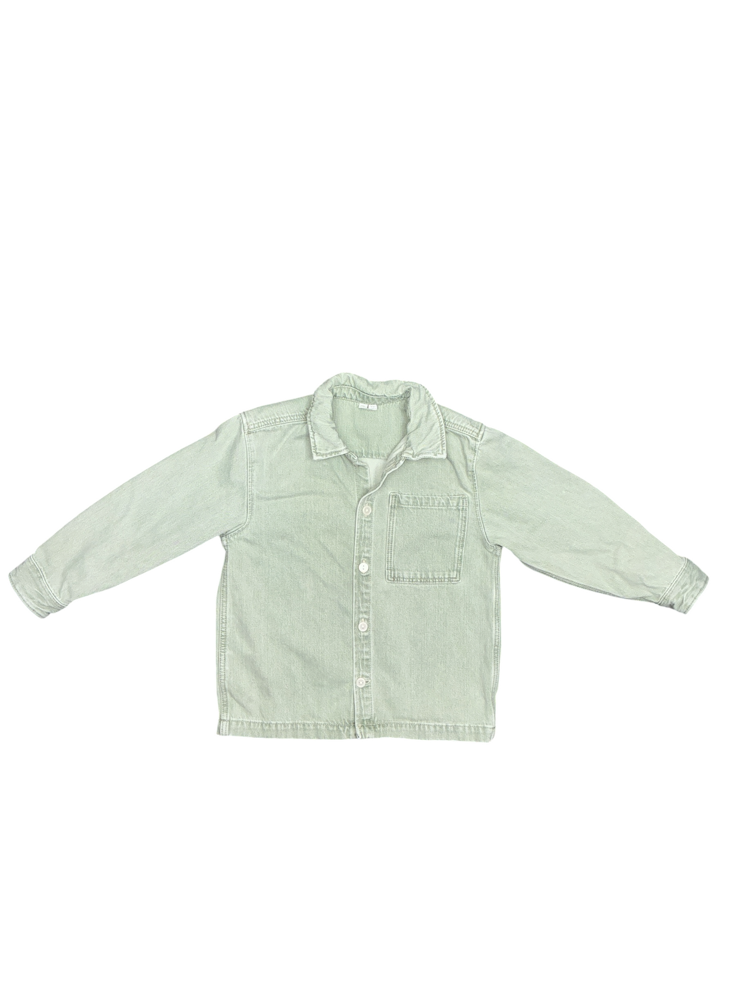 Arket Light Green Denim Shirt Size 5-6