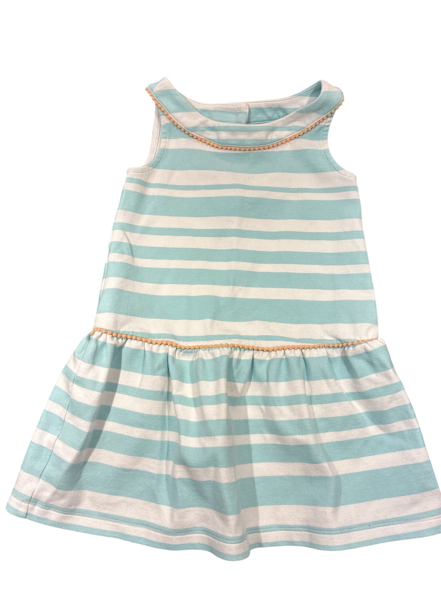 Janie and Light Blue Stripe Dress Size 4