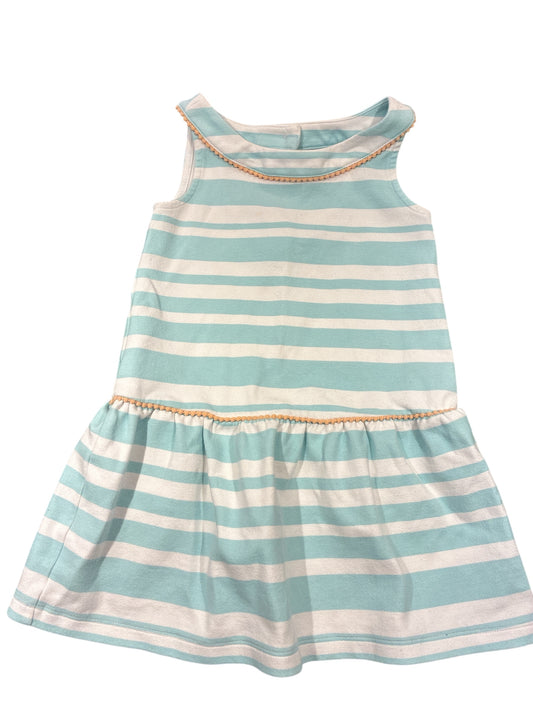 Janie and Light Blue Stripe Dress Size 4