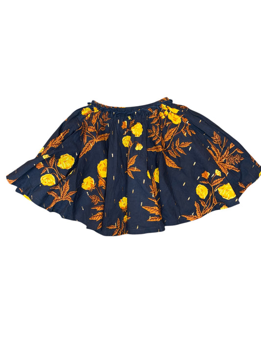 Pink Chicken Floral Navy Skirt Kids Size 6 New w/No Tag