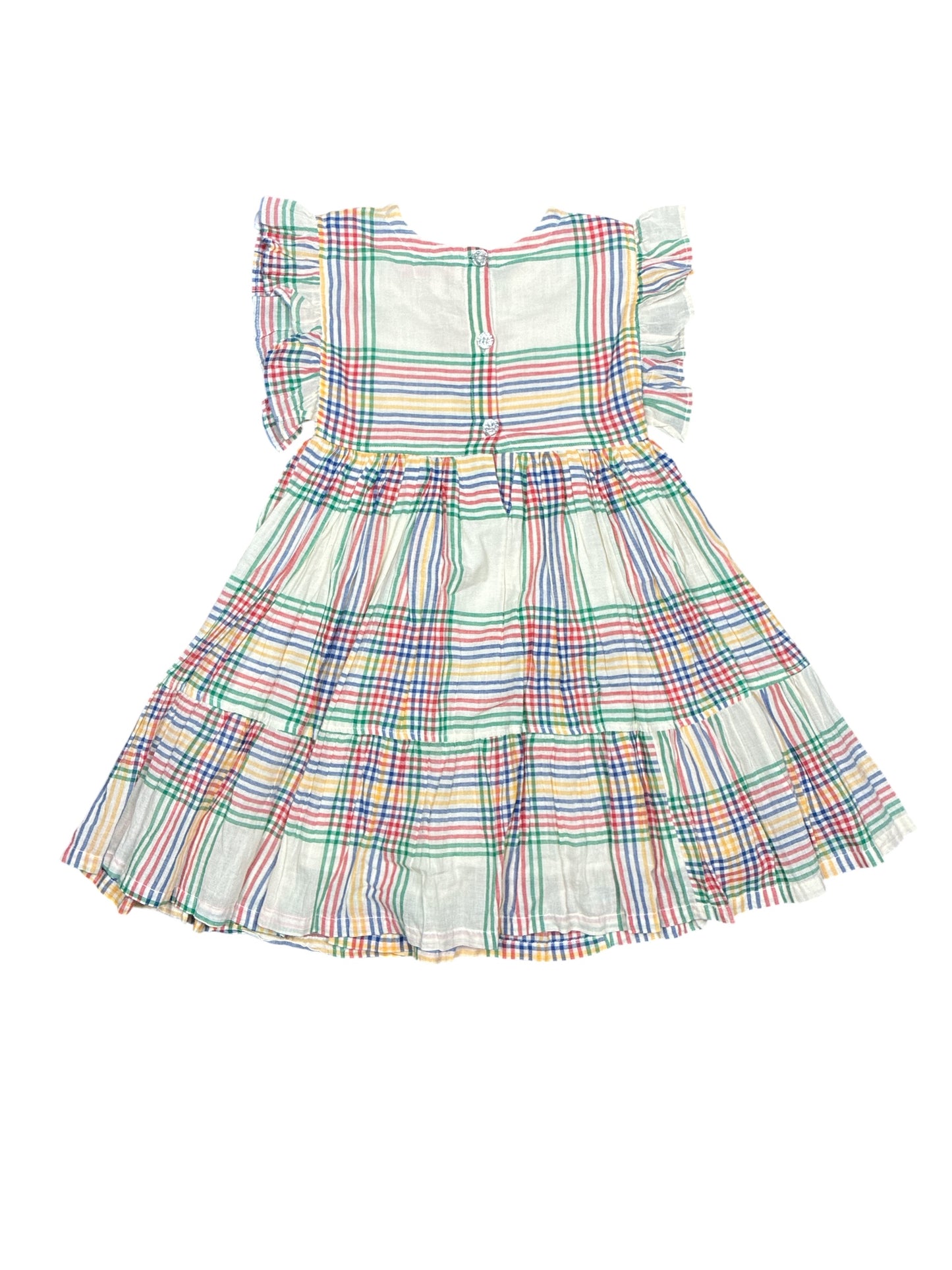 Pink Chicken Checkered Dress Kids Size 6 New w/No Tag