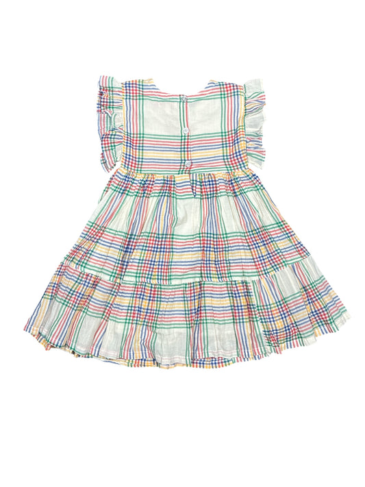 Pink Chicken Checkered Dress Kids Size 6 New w/No Tag