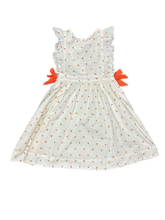 Pink Chicken Orange Fruit Dress Kids Size 6 New w/No Tag