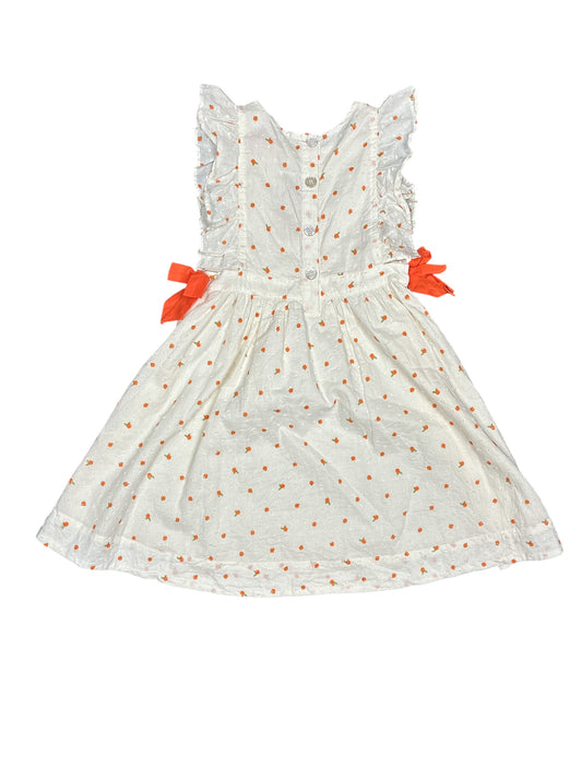 Pink Chicken Orange Fruit Dress Kids Size 6 New w/No Tag