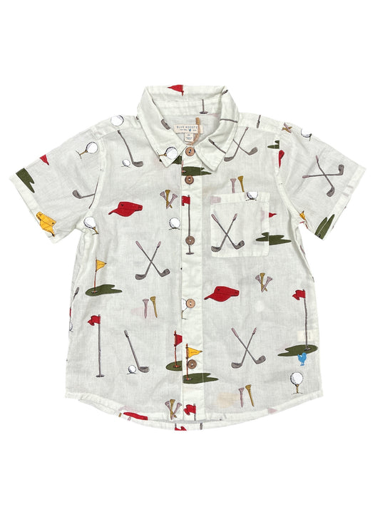 Pink Chicken Golf Shirt Kids Size 4 New w/No Tag