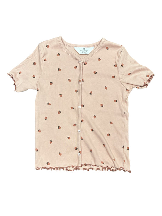H&M Strawberry Top Size 8-10