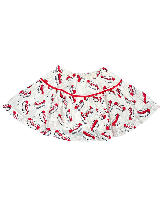 Pink Chicken Hot Dog Skirt Size 6 Missing Label