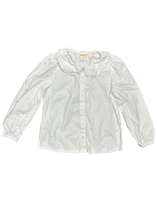 Crewcuts White Button Down Shirt Size 6-7