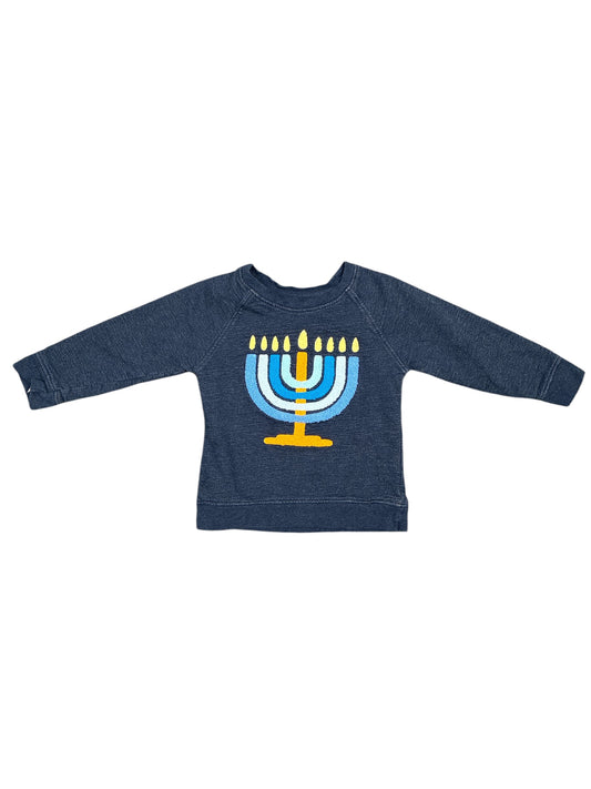 Monica + Andy Menorah Candles Sweatshirt Size 2