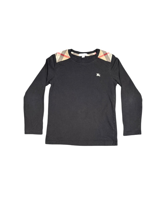 Burberry Black Long Sleeve T- Shirt Size 10