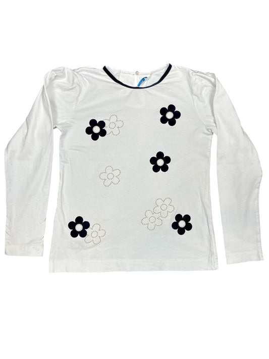Mayoral Flower Long Sleeve T-Shirt Size 9