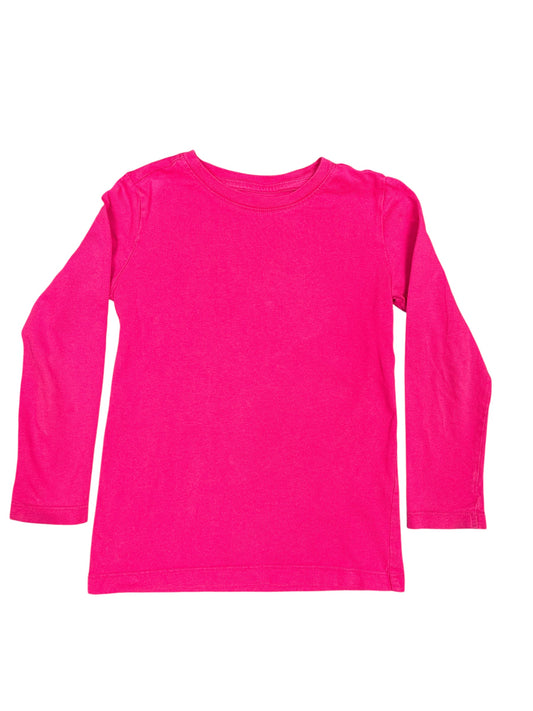 Primary Hot Pink Long Sleeve T-Shirt Size 4-5