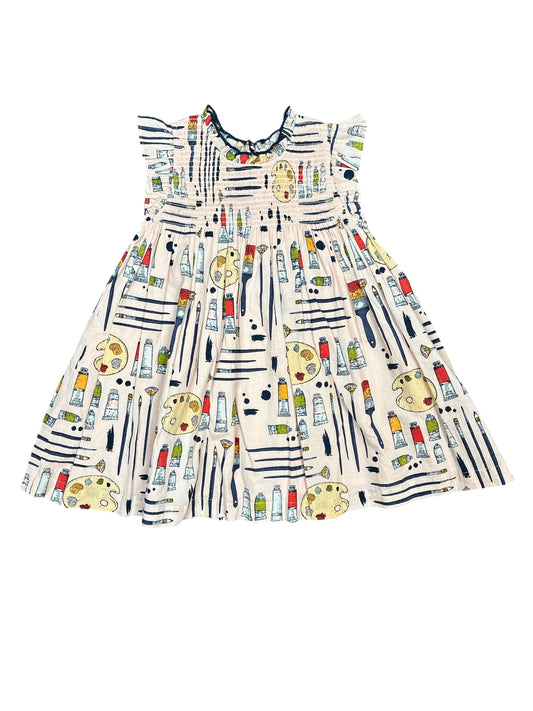 Pink Chicken Tiny Artist Dress Kids Size 2 New w/No Tag