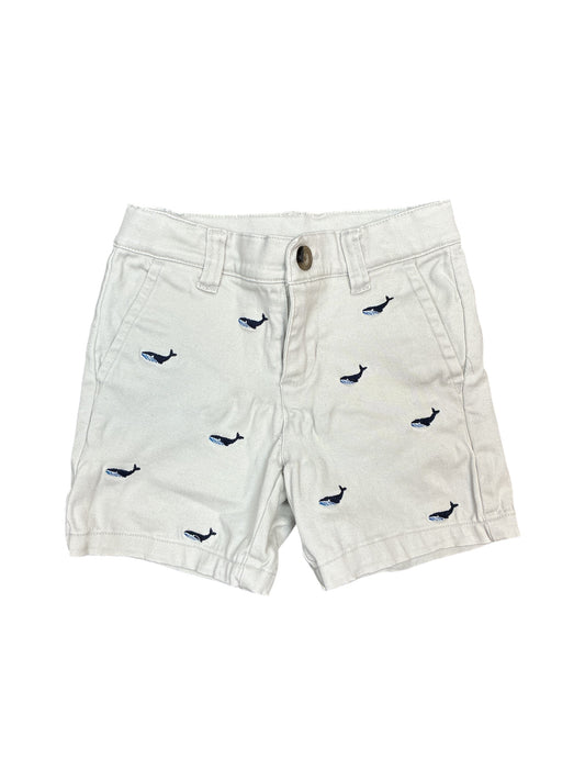 Janie and Jack Embroidered Whales Short Size 2