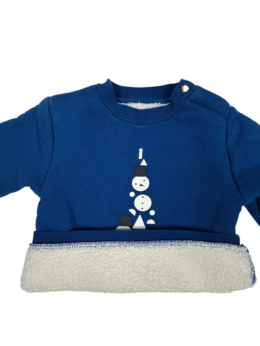 Jacadi Fleece Sweatshirt Size 18 Months (No Tag)